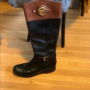 Michael Kors Two-Tone Riding Boots